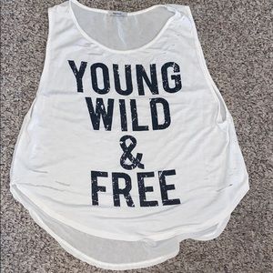 Young Wild and Free tank